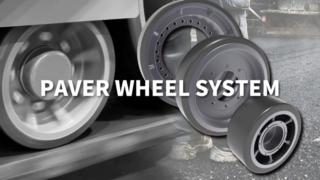 Несущие колеса, ведущие колеса и направляющие колеса асфальтоукладчика